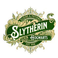 the logo for slytherin hogwarts, which is part of harry potter