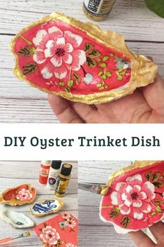 this diy oyster trinket dish is so easy to make