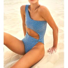 So Elegant! You Can Wear This As A Bodysuit As Well Underneath A Sheer Maxi..I Have It In The Other Colorwave And My Bf Just Brought Me Back A 2pc Lurex Blue Bikini From Italy So Am Letting This Go... Perfect Piece To Layer From Beach To Brunch! Blue Stretch One-piece For Party, Blue Bodysuit For Beach Party, Blue Bodysuit For Beach Season Party, Blue Party Bodysuit For Beach Season, Blue Fitted One Piece For Party, Blue Beachwear One-piece For Party, Blue Beachwear One Piece For Party, Blue Party Beachwear One Pieces, Blue Party Beachwear One-piece