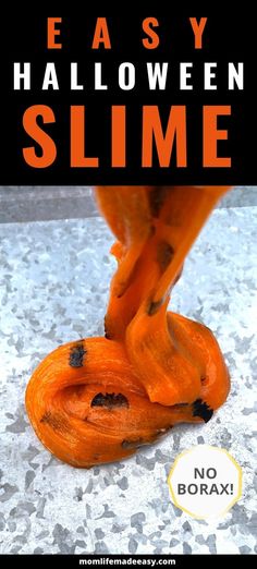 an easy halloween slime recipe with no borax