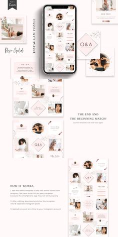 Rose gold Canva puzzle template for Instagram.

WHAT IS INCLUDED

One Instagram puzzle template for Canva
Instructions on how to edit the template and slice puzzle into 18 Instagram posts Service Design, Banners