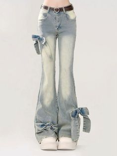 Vintage Washed Blue Bottoms For Fall, Light Wash Cotton Grunge Jeans, Retro Flare Jeans For Spring Streetwear, Grunge Denim Flare Jeans For Fall, Cotton Grunge Flare Jeans, Grunge Style Cotton Flare Jeans, Fitted Cotton Flare Jeans Grunge Style, Fitted Cotton Flare Jeans In Grunge Style, Cotton Grunge Flare Jeans For Spring