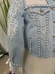 Fitted Elegant Denim Jacket, Elegant Fitted Denim Jacket, Elegant Fitted Long Sleeve Denim Jacket, Fitted Denim Jacket For Spring Parties, Fitted Long Sleeve Denim Jacket For Party, Fitted Bohemian Denim Jacket For Fall, Elegant Fitted Denim Jacket For Fall, Bohemian Fitted Denim Jacket For Fall, Fitted Long Sleeve Denim Jacket For Summer