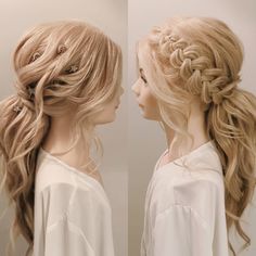 Wedding Hair Plus Size Bride, Bridesmaid Hairstyles Boho, Braided Bridesmaid Hair, Boho Wedding Hair Down, Boho Wedding Hair Updo, Braided Bridal Hairstyles, Boho Bridal Hairstyles, Bridal Hair Boho, Boho Bride Hair