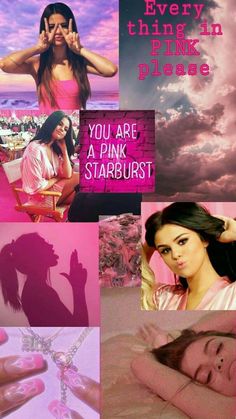 a collage of photos with the caption you are a pink starburst