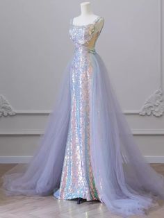 Blue Long Prom Dress, Dress Creator, New Party Dress, Light Sky Blue, Preppy Dresses, Prom Dress Inspiration, Pretty Prom Dresses, Formal Party Dress, Fairytale Dress