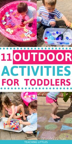 outdoor activities for toddlers that are easy and fun to do with the kids at home