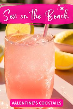 This easy refreshing Sex on the Beach cocktail has only 4 ingredients and is perfect for summer party cocktails, spring cocktails, Barbie movie night cocktail or anytime you want a fun fruity pink cocktail!