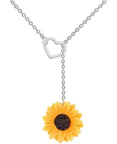 ♛MATERIAL♛:Alloy+resin ♛ABOUT SIZE♛:lariat chain length:48+5cm;heart:1cm;sunflower:1.5cm ♛GIFT GIVING♛:This item comes beautifully gift wrapped and ready for giving. The best necklace for new moms, grandmother, teen, sisters, daughter, wife, girlfriend, bff, anniversary, bridesmaids, and more! ♛GOOD CHOICE♛:Great Gift Chioce for birthday,anniversary,holidays,stocking stuffers,graduation,Thanks giving Day,Christmas,Valentine's Day and any other occasion ♛100% GUARANTEE♛: When y... Heart Sunflower, Best Necklace, Thanks Giving Day, Giving Day, Thanks Giving, Sunflower Pendant, Y Necklace, Yellow Heart, Valentines Jewelry