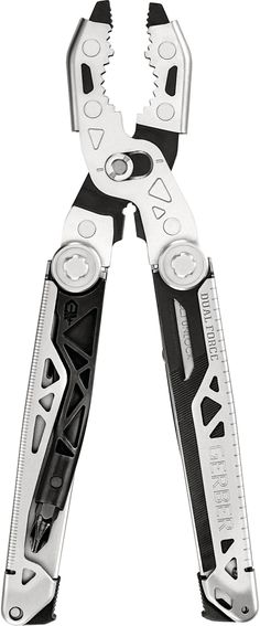 a pair of pliers that are open on a white background