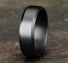 Darkened Tantalum Men's Wedding Band Groom Wedding Band, Mens Wedding Rings Titanium, Groom Ring, Titanium Wedding Rings, Viking Ring