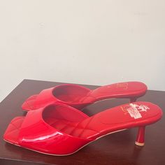 Brand New Never Wore Cushion Heels Spring Night Out Heels With Red Sole, Bold Red Heels For Spring, Red Square, Square Toe Heels, Lady In Red, Shoes Women Heels, Shoes Heels, Women Shoes, Brand New