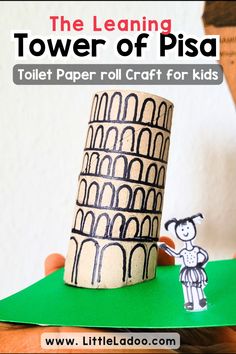 the leaning tower of pisa toilet paper roll craft for kids