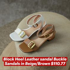 Block Heel Leather sandal Buckle Sandals in Beige/Brown

Block Heel Slingback Open Toe Buckle Design. Picked Sheepskin Soft, Comfortable And Stand Wear And Tear. With 100% Genuine Leather Lining And 100% Sheepskin Insole, Soft, Breathable And Hygroscopic. The Block Oxford Bottom Is Comfortable For Walking. Each Shoes Fixed By Experienced Craftsman.

Color: Beige/Brown
Material: Sheepskin
Lining: Genuine Leather
Insole: Sheepskin（Unmovable）
Sole: Oxford Bottom
Heels: 4 cm/1.57"
Weight: 0.27kg Each Shoes (measured size 8)
Fit: Medium to Wide, Runs Normal.
Origin: Made in China Sporty Shoes Women, Block Heel Slingback, Brown Block Heels, Sporty Shoes, Buckle Sandals, Kids Sandals, Leather Texture, Beige Brown, High Heel Boots