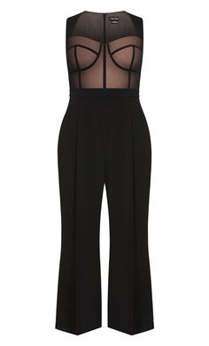 Elegant and attractive are two words that will come to mind in our Kylie Jumpsuit. Presenting a sweetheart neckline to enhance your elegance and functional pockets so you can remain hands-free, this jumpsuit will be the envy of everybody in the room. Key Features Include: - Sweetheart neckline - Front mesh bodice - Invisible back zip closure - Front and back pleats - Functional pockets - Wide leg silhouette - Full length Team with golden stilettos and jewelry for a more opulent touch to your out Elegant Wide Leg Jumpsuits And Rompers With Pockets, Pockets Overall Jumpsuit For Night Out, Chic Formal Jumpsuits And Rompers With Pockets, Elegant Wide Leg Strapless Jumpsuit For Work, Fitted Jumpsuit With Sweetheart Neckline For Date Night, Elegant Strapless Wide-leg Jumpsuit For Work, Elegant Jumpsuits With Sweetheart Neckline For Night Out, Elegant Pantsuit With Pockets For Night Out, Chic Fitted Jumpsuits And Rompers With Sweetheart Neckline