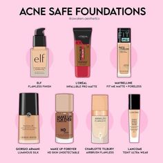 Acne Prone Skin Makeup, Acne Prone Skin Care Routine, Best Drugstore Makeup, Makeup For Black Skin