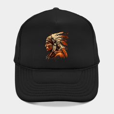 Celebrate Indigenous People, Indian Tribe, American Native, Honor Respect Pride Traditions. -- Choose from our vast selection of Trucker hats to match with your favorite design to make the perfect custom graphic Hat. Customize your color! For men and women. Indian Hat, Indian Tribes, Indian Chief, Indigenous People, Native American Indians, American Indian, Bead Caps, Trucker Hats, Hat Designs