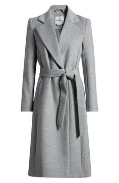 Let this sumptuous wool-blend coat lead the way in your cool-weather wardrobe from city 'bouts to coffee meet-ups. True wrap style Notched lapels Removable tie belt Side pockets 61% wool, 24% polyester, 10% rayon, 5% other fibers Dry clean Imported