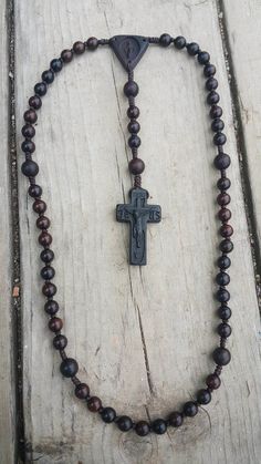 Wooden Rosary/Knotted Rosary/catholic Rosary/rosary prayers/Prayer beads/5Decade Rosary/family rosar Meditation Rosary With Wooden Beads And Cross Shape, Handmade Cross Rosary For Blessings, Handmade Cross Rosary For First Communion, Handmade Crucifix Rosary For Meditation, Crucifix Rosary With 8mm Beads For Meditation, Wooden Beads Rosary With Crucifix As Gift, 8mm Bead Crucifix Rosary For Meditation, Gift Rosary With Wooden Beads And Crucifix, Gift Rosary With 8mm Beads And Cross Shape