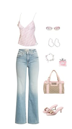 #outfit #pink #2000s #2000snostalgia #outfitoftheday #fashion #lifestyle #fashion #mode #ootd #dior #heels #2000saesthetics #sexy #vintage #beauty 2000s Model Outfits, Girly 90s Outfits, 2000 Fashion Outfits Early 2000s, Old Y2k Outfits, 2000s Wardrobe, Outfits To Go Shopping, Vintage 2000s Outfits, Girly 2000s Outfits, Early 2000s Fashion Women