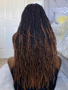 This is a back view is a back view of my locs from the 11th year or locing. Loc Sprinkles Locks, Black Hair Locks, Long Sisterlocks, Locs Colors, Girl Locs, Locs Ideas, Twist Locs