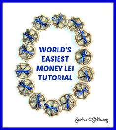 the words world's fastest money leis are in blue and white