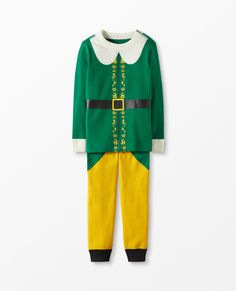 Warner Bros™ Buddy the Elf Costume Long John Pajamas Set | Hanna Andersson Buddy The Elf Costume, Winter Essentials Clothes, Long Johns Pajamas, Holiday Pjs, Family Pjs, Elf Movie, Elf Costume, Buddy The Elf, Long John