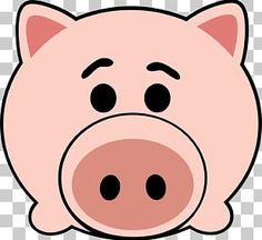 a pig's face is shown in the shape of a piggy bank mask