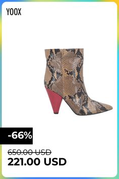 leather, snakeskin print, no appliqués, two-tone, narrow toeline, leather sole, cone heel, covered heel, contains non-textile parts of animal origin, leather lining , Color: Khaki , Size: 9 Fall Snake Print Ankle Boots, Snake Print Leather Heeled Boots With Pointed Toe, Leather Snake Print Heeled Boots With Pointed Toe, Leather Boots With Snake Print For Spring, Leather Heeled Boots With Snake Print For Fall, Fall Leather Heeled Boots With Snake Print, Snake Print Leather Boots With Pointed Toe, Brown Snake Print Ankle Boots, High Heel Snake Print Boots For Fall