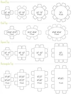 the table and chairs are shown with measurements for each individual item in this drawing, which includes