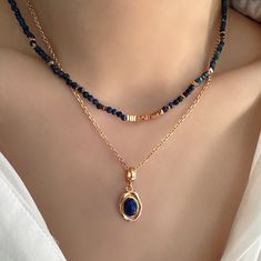 Lapis Lazuli Pendant, Lapis Lazuli Necklace, Necklace Gemstone, Necklace Gift, Gemstone Pendant, Lapis Lazuli, Jewelry Necklace Pendant, Pendant Necklaces, Silver Necklace