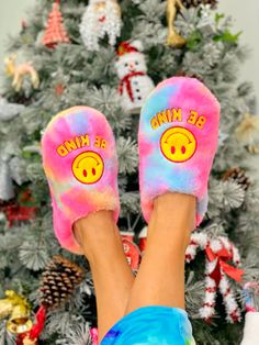 Your must-have Be Kind Fuzzy Slippers have arrived! Soft, cozy, cute + KIND! These slippers are a Be Kind must-have!! Our Be Kind Fuzzy Slippers are bright, colorful and spread the BEST message! Plus, they make the GREATEST gift! We created our slippers so they would fit most shoe sizes! Spread sunshine & kindness everywhere you go! Our Be Kind gear is guaranteed to make people stop, smile + BE KIND! The Greatest Gift, Fuzzy Slippers, Fur Slides, Be Kind, Must Haves, Slippers, Great Gifts, Gifts, Color