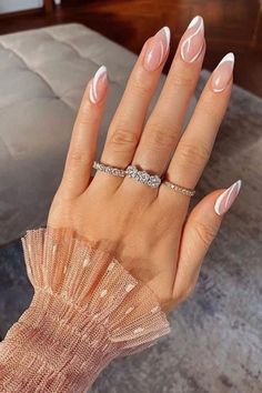 Nails Nude, Nails Homecoming, Homecoming Nails Acrylic, Nails White, Makijaż Smokey Eye, Dress Homecoming