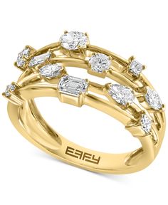 in stock Effy Rings, Woven Ring, Gold Diamond Rings, Jewelry Rings Engagement, Gold Bands, Wedding Ring Bands, Colored Diamonds, Beautiful Jewelry, Jewelry Watches