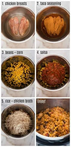 the steps to make chicken and rice casserole