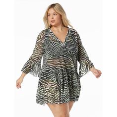 Add feminine charm to your warm-weather style in the Coco Reef Enchant Cover Up Dress. This tiered babydoll dress is made from lightweight fabric that gives you a cool and comfortable overswim option. Featuring a bold zebra print, this swimsuit cover up is as fashionable as it is functional. Tiered Babydoll Dress, Swimsuit Cover Up Dress, Loose Fitting Dresses, Swimwear Dress, Printed Swim, Swimsuit Fashion, Swimwear Cover Ups, Swimsuit Cover Ups, Swimwear Cover