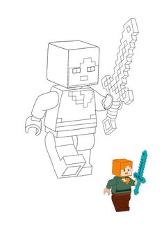 Lego Coloring Page, Minecraft Lego, Lego Coloring, Super Mario Coloring Pages, Lego Coloring Pages, Boy Coloring, Free Coloring Sheets