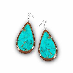 Turquoise Teardrop Earrings For Jewelry Making, Western Earring, Earring Png, Earring Sublimation, Turquoise Earring, Western Earrings, Editing Software, Technical Support, Drop Earring