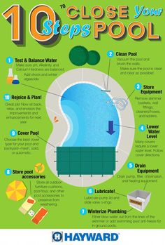 the 10 steps to close your pool