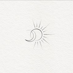 the sun and moon are drawn on paper