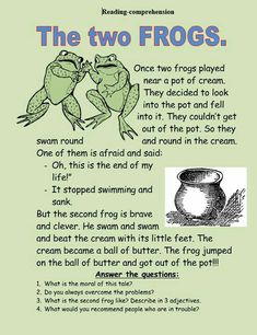 the two frogs poem is shown in green