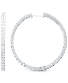 The rich and eternal sparkle of diamonds is given a modern makeover with these glamorous princess-cut in & out hoop earrings. White Oval Hoop Earrings With Prong Setting, White Diamond Cut Hoop Jewelry, White Diamond Halo Hoop Earrings, Modern White Brilliant Cut Hoop Earrings, White Vvs Clarity Small Hoop Jewelry, Diamond White Platinum Hoop Jewelry, Diamond White Platinum Hoop Earrings, White Diamond Cut Hoop Earrings, Round White Gold Hoop Earrings With Halo Design