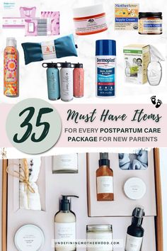 the top 25 must have items for every postpartum care package