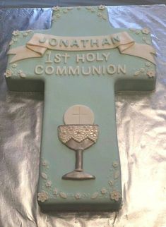 Boy Communion Cake, Holy Communion Cake