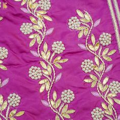 Fabric: Pure Silk Craft : Hand Embroidery Price mentioned is for 3 meters kurta fabric and dupatta 2.5 meters in chinon. Note- There may be slight color variations due to photographic reasons. This is a hand-woven product and any irregularities in the weaving or pattern should not be taken as a defect. These irregularities make every handloom piece unique. Gold Salwar Kameez With Embroidered Border For Designer Wear, Semi-stitched Chinon Kurta With Embroidered Border, Unstitched Chinon Kurta With Embroidered Border, Festival Silk Salwar Kameez With Dori Work, Silk Salwar Kameez With Dori Work For Festivals, Bollywood Style Chinon Kurta With Embroidered Border, Purple Art Silk Churidar With Resham Embroidery, Gold Embroidered Border Dupatta For Designer Wear, Designer Gold Dupatta With Embroidered Border