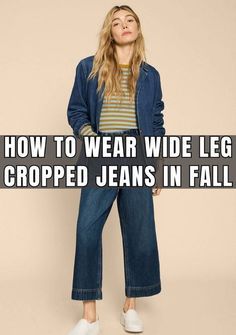 Wide Leg Jeans And Loafers Outfit, Wide Leg Jeans And Sweatshirt Outfit, Ankle Length Wide Leg Pants Outfit, Wide Leg Ankle Jeans Outfit, Cropped Wide Leg Pants Outfit, Wide Leg Cropped Jeans Outfit, Jeans And Loafers Outfit, Jeans Outfit Fall Casual, Ankle Jeans Outfit