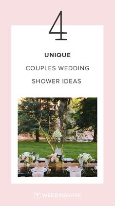 four unique couples'wedding shower ideas