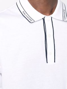 White/navy cotton logo collar polo shirt from SALVATORE FERRAGAMO featuring logo-embroidered collar, contrasting trim, polo collar, front button placket, chest welt pocket and short sleeves.Gender: MenMaterial: COTTON 100 %Color: WhiteMade in: ITProduct ID: 750293 001*Import tax/duty will be calculated at checkout (If applicable) Collar Polo Shirt, Duke University, Embroidered Collars, Contrasting Trim, Cotton Logo, Button Placket, Logo Embroidered, Salvatore Ferragamo