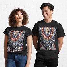 Get my art printed on awesome products. Support me at Redbubble #RBandME: https://www.redbubble.com/i/t-shirt/Ethnic-abstract-artwork-Trendy-decor-Mandala-Handmade-art-01224-by-ArtBrushDesign/117297649.IJ6L0?asc=u Personalized Gifts For Men, Kids Clipart, Floral Artwork, Trendy Decor, Christmas Pattern, Funny Kids, Chiffon Tops, Funny Shirts, Colorful Flowers