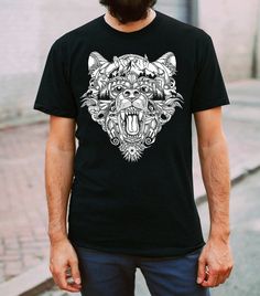 Mountain Bear Shirt, Bear T Shirt, Greatful Dead Style, Wilderness Cosmic Tee | Bear and Forest | boyfriend gift | Native American symbols Graphic Tee With Bear Print For Streetwear, Graphic Tee With Bear Design, Bear Design Graphic Tee Short Sleeve T-shirt, Bear Design Graphic Tee With Short Sleeves, Graphic Tee With Bear Design, Short Sleeve, Graphic Tee With Bear Design And Crew Neck, Cotton Graphic Tee With Bear Design, Wolf Design Graphic Tee For Streetwear, Graphic Tee With Wolf Design For Streetwear